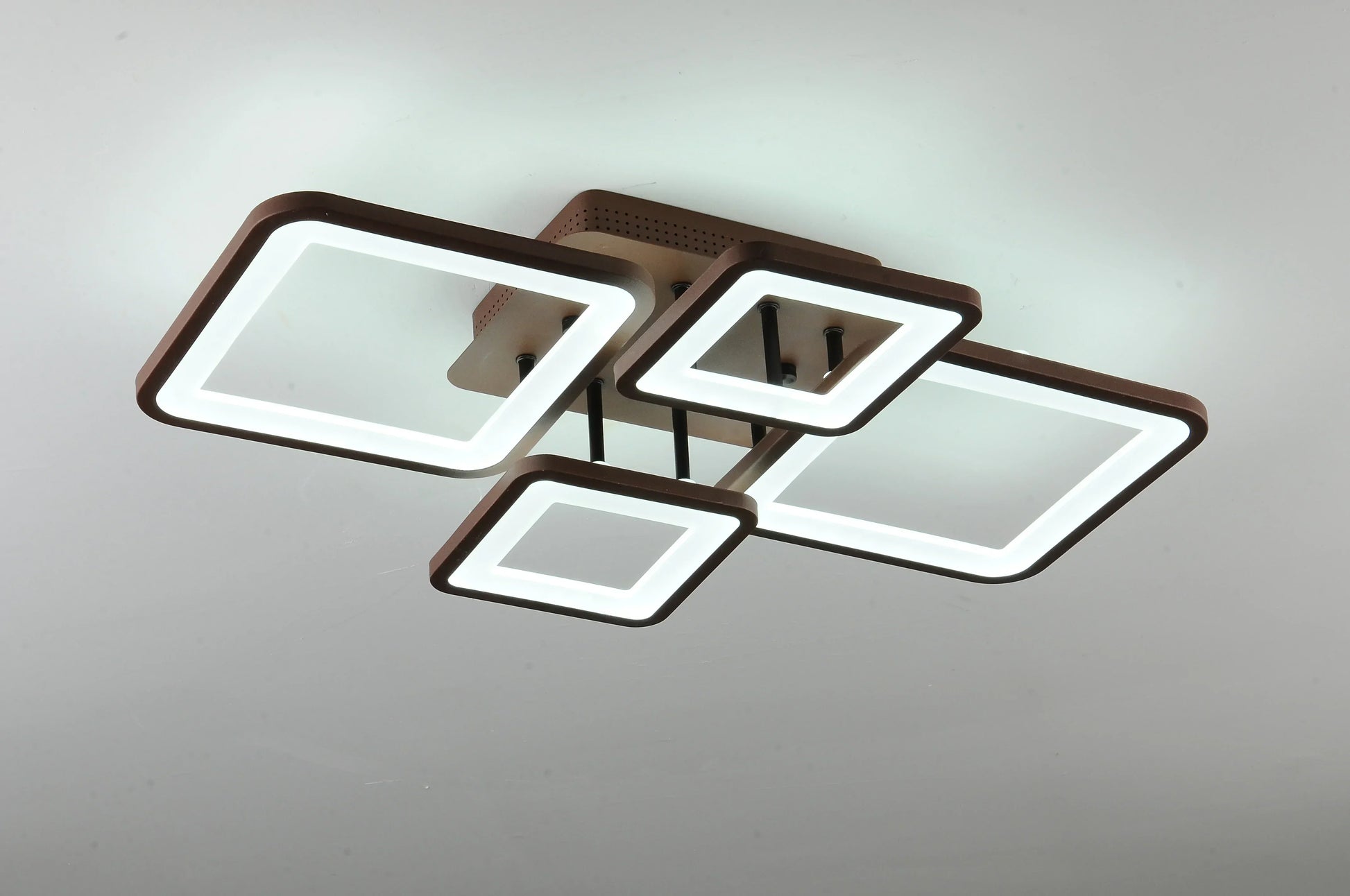 LED осветително тяло 2+2 SQUARE BROWN с дистанционно, еквивалент 500W
