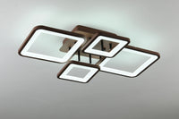 LED осветително тяло 2+2 SQUARE BROWN с дистанционно, еквивалент 500W