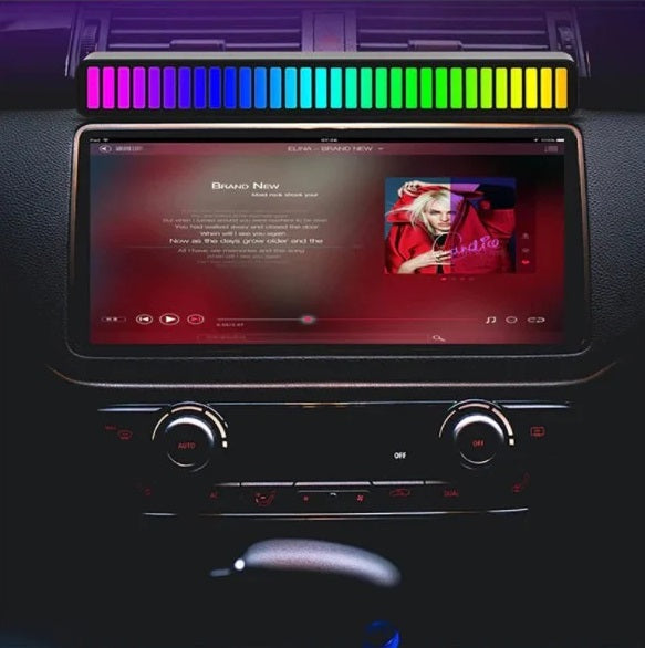 LED RGB лента с ритъм и звукова активация, презареждаща се