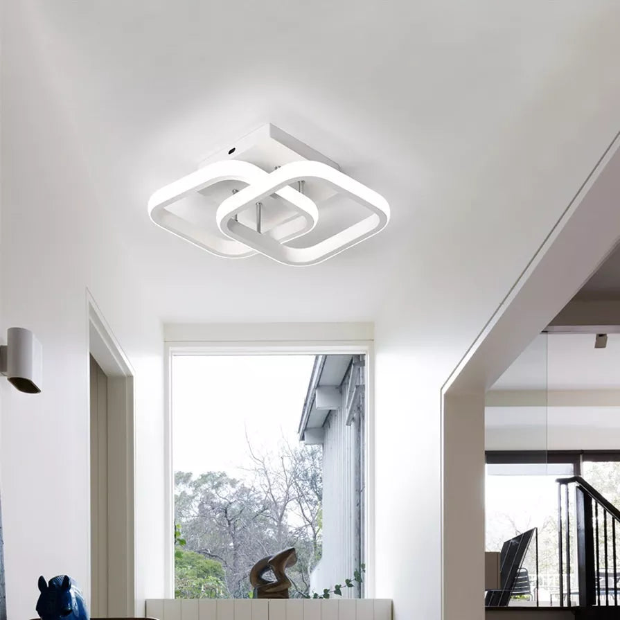 LED осветително тяло 32W Double Square бяло еквивалент 200W