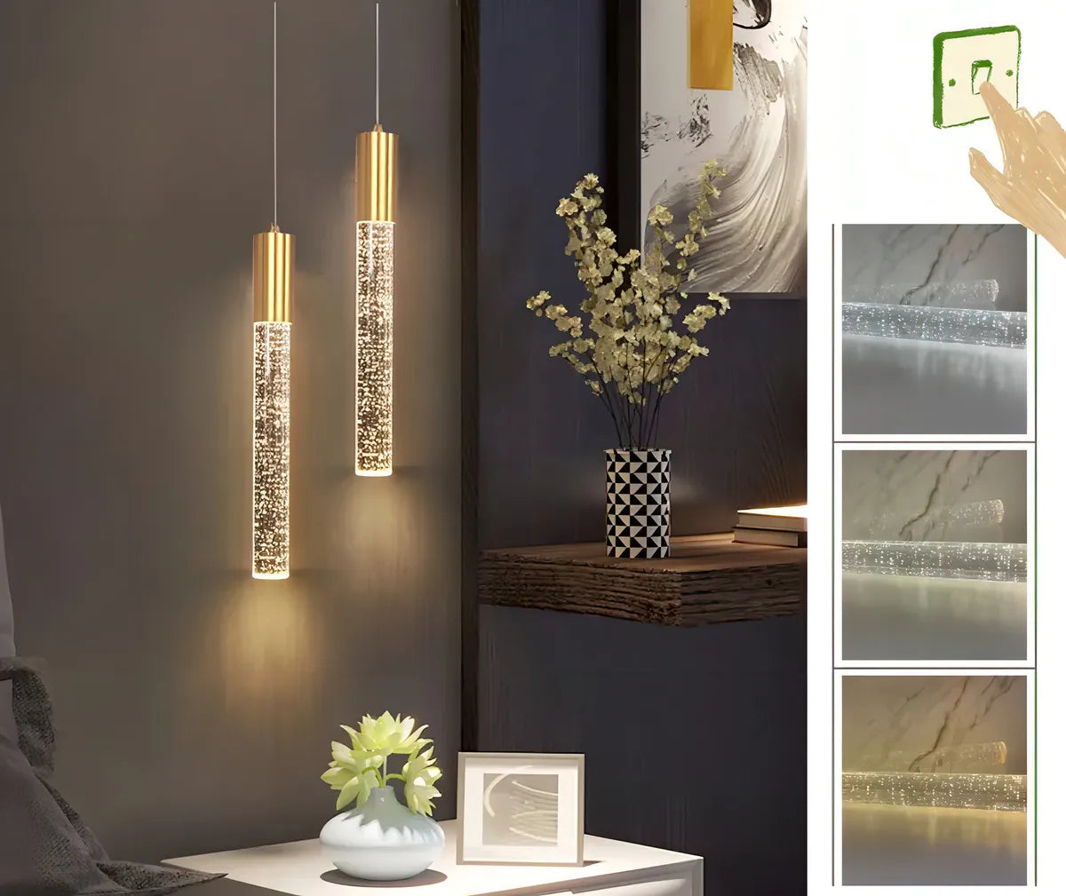 Пендел BUBBLE Glass Gold