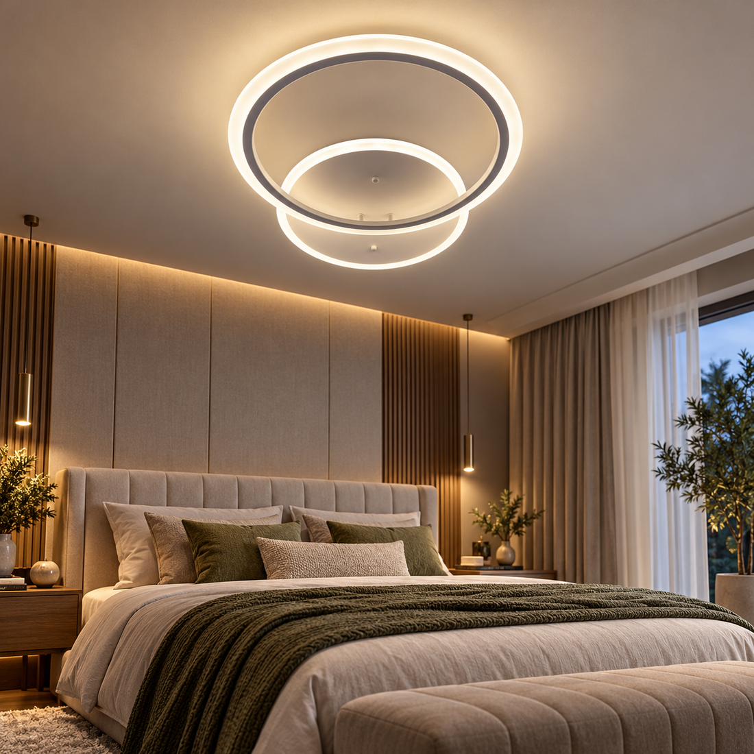 LED осветително тяло ONE CIRCLE Design Еквивалент 300W с дистанционно