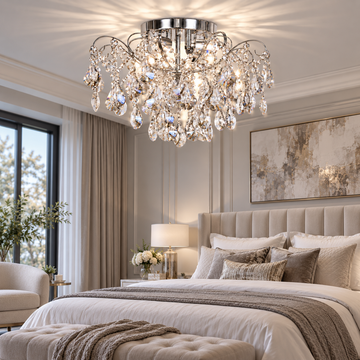 Полилей MONACO Cristal Silver ⌀50cm