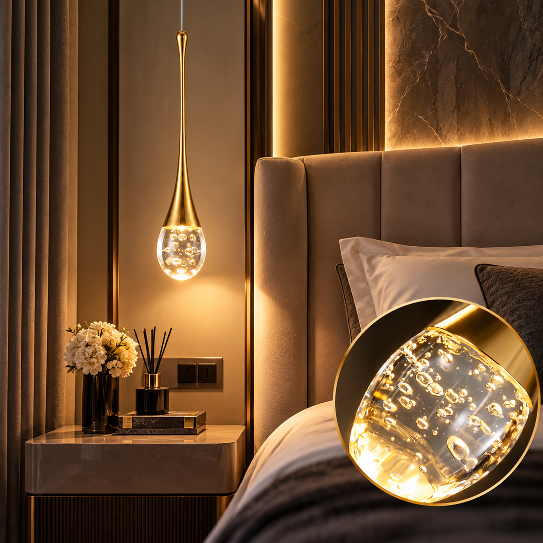 Пендел LED Luxury Crystal Flowing Tears