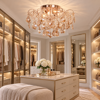 Полилей от кристал MONACO Gold ⌀50cm