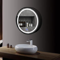 Dulap baie cu Oglinda LED Ovala 50x50cm Functie Dezaburire 230/50x50 50X50CM LED MIRROR