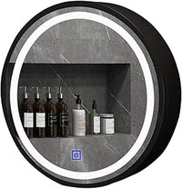Dulap baie cu Oglinda LED Ovala 50x50cm Functie Dezaburire 230/50x50 50X50CM LED MIRROR
