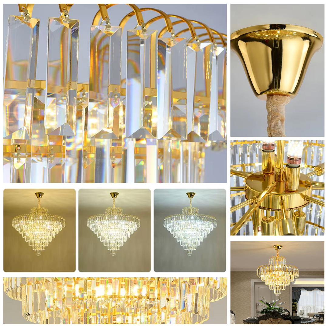 Полилей Cristal Gold Imperator 80x112CM 28xE14