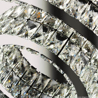 LED осветително тяло TWO CIRCLE Cristal Еквивалент 500W с дистанционно