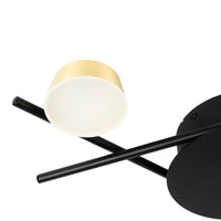 LED осветително тяло Kira Gold & Black – Топла светлина, еквивалент 100W