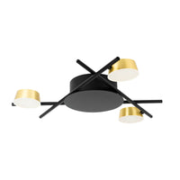 LED осветително тяло Kira Gold & Black – Топла светлина, еквивалент 100W