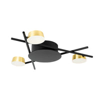 LED осветително тяло Kira Gold & Black – Топла светлина, еквивалент 100W