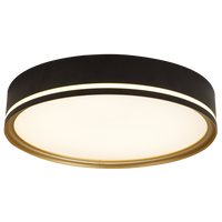 LED плафон CLEO Черен & Златист Кръгъл 42CM – Неутрална светлина, еквивалент 200W