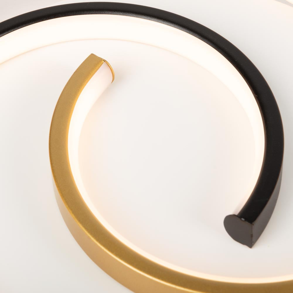 LED осветително тяло TRIM Gold & Black – еквивалент 150W