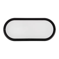 LED овален аплик BAT Черен 18W за външна употреба – еквивалент 150W