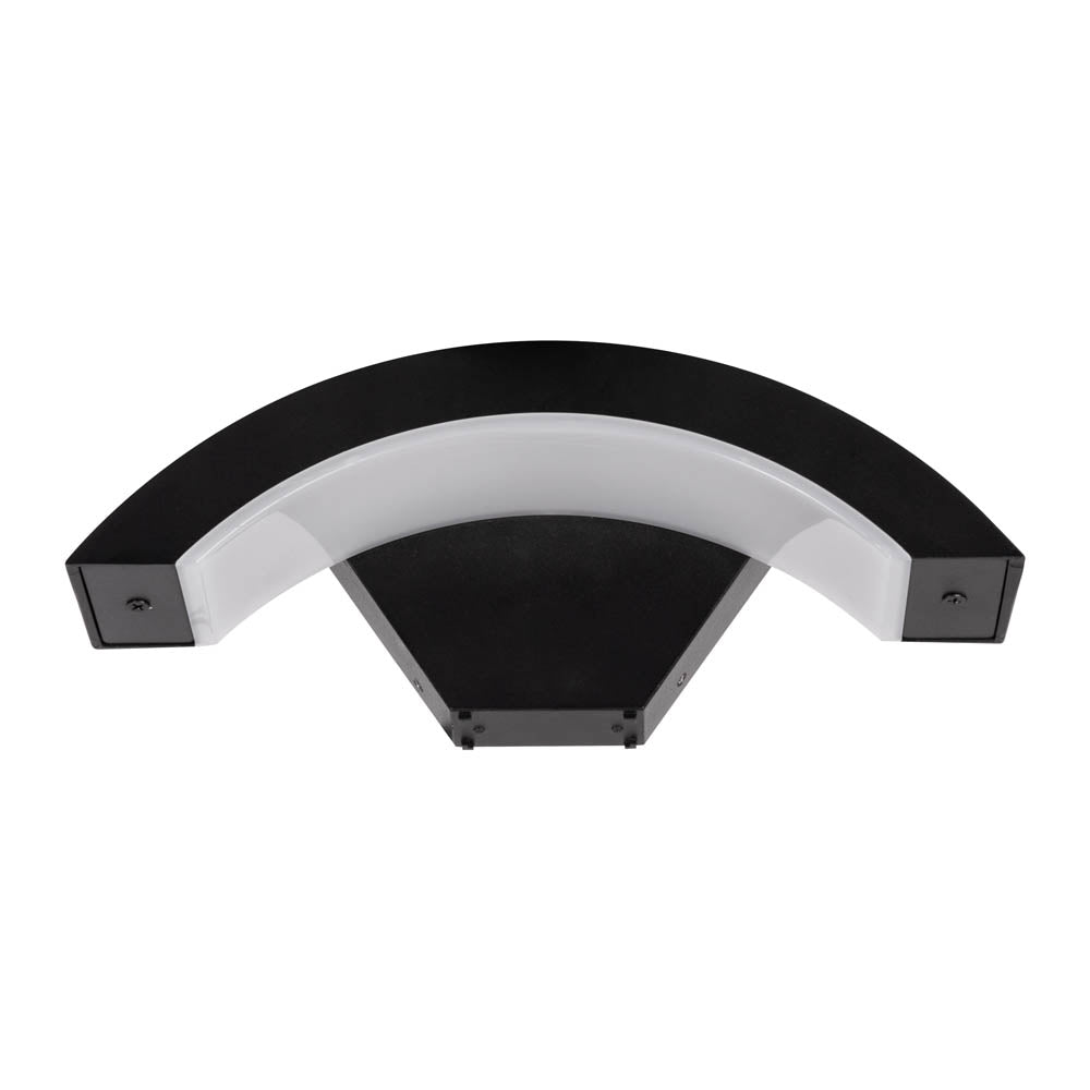 LED аплик 24W Helios за външен монтаж, Черен