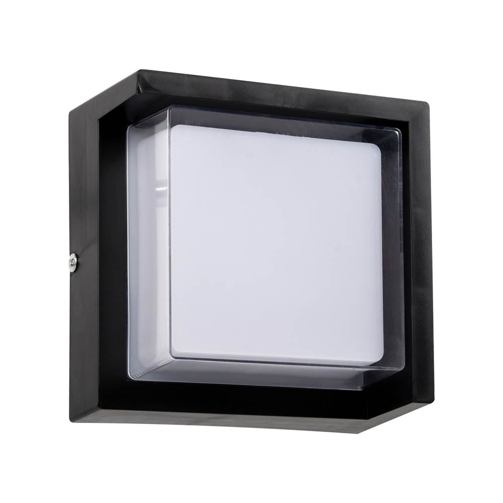 Външен LED аплик SIERA, квадратен, 12 W, Черен