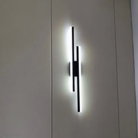 LED аплик LINNES 24W черна еквивалент 150W