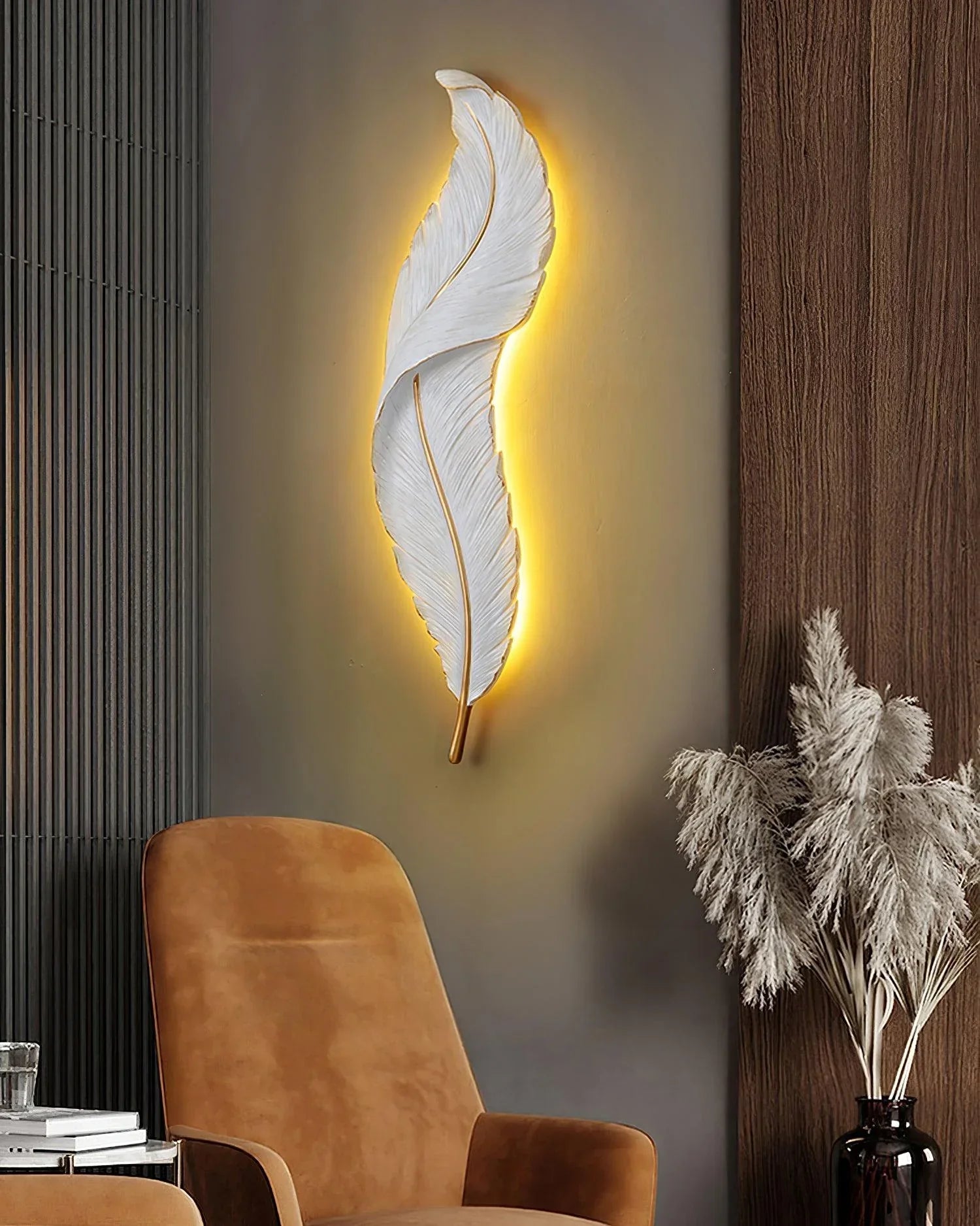 Aplica Led Luxury Feather 25W 63Cm Wall Light Fixtures