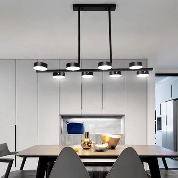 LED осветително тяло Nordic Style Maxi WELA Black Еквивалент 700W с дистанционно