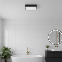 LED плафон Quadro Black Ultra-Slim 30см – 24W, еквивалент 250W, 3 цвята светлина, IP54