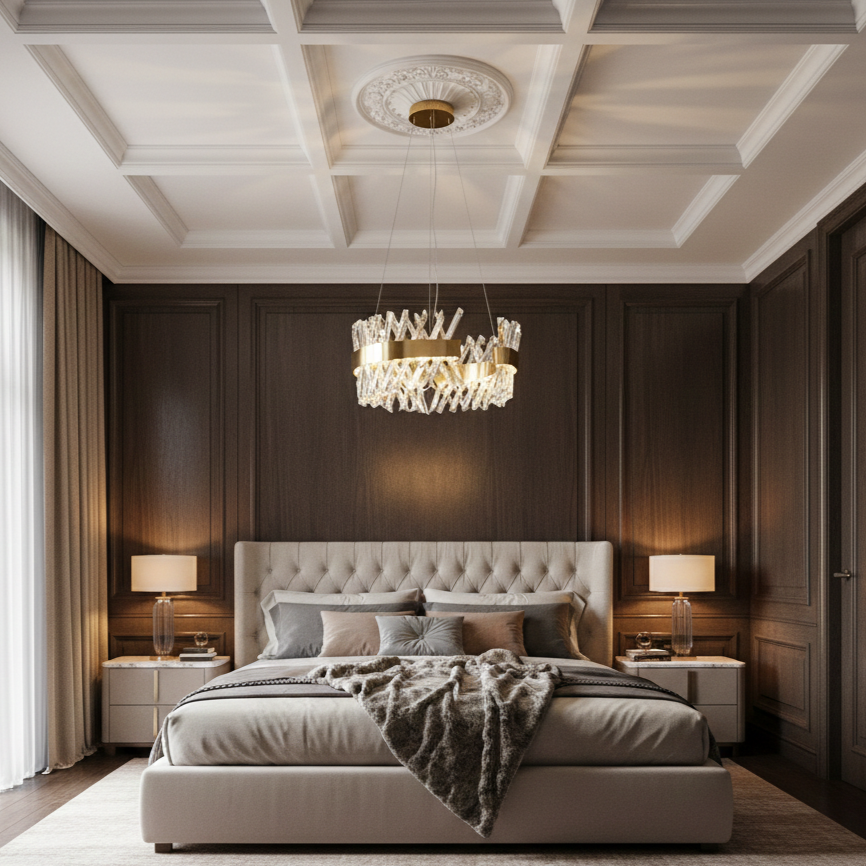 LED полилей Valdoria Gold Crystal с дистанционно управление 50CM