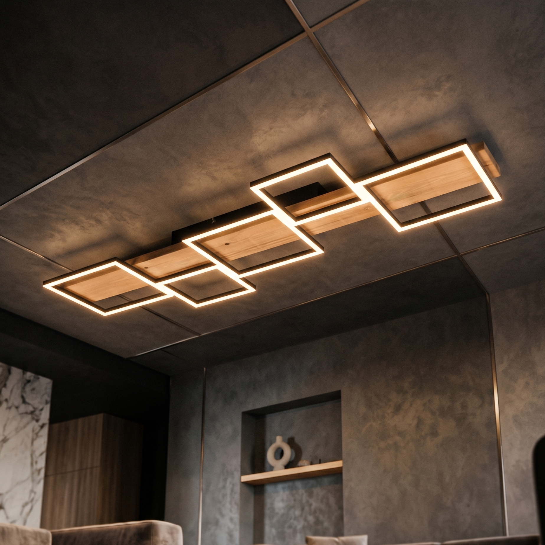 LED осветително тяло за повърхностен монтаж Wood HARPER