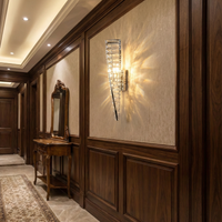 LED стенен аплик с кристали CIRQA Сребрист 50 cm