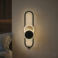 Аплик LED MOZZY 60cm Black Еквивалент 74W