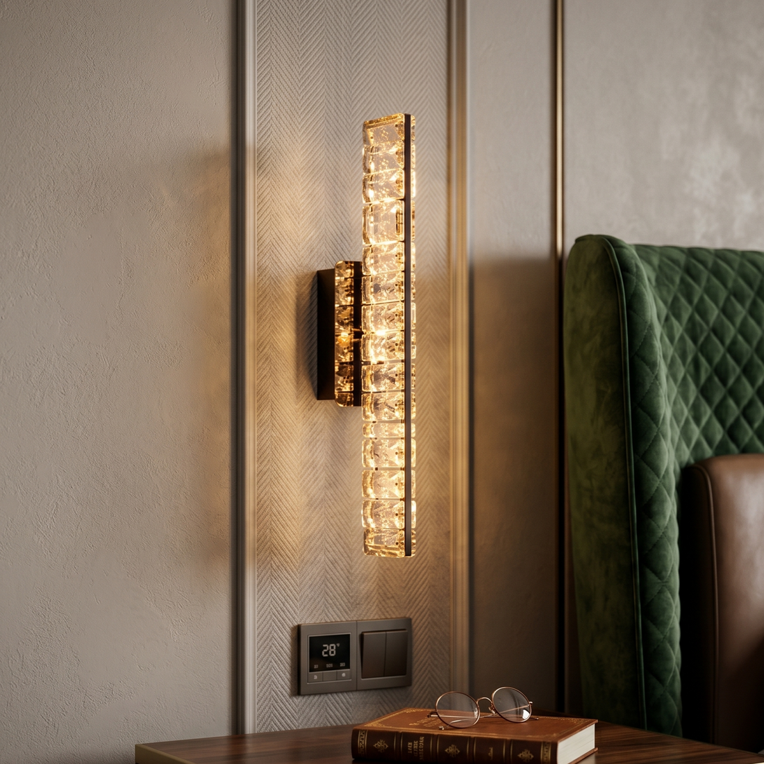 LED аплик Crystal Gold Novelle Line