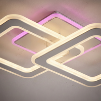 LED Осветително тяло Two Square GRIDLINE Бяло RGB – Еквивалент 500W, с дистанционно