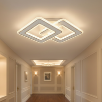 LED Аплик Square GRIDLINE Бял – Еквивалент 300W с дистанционно