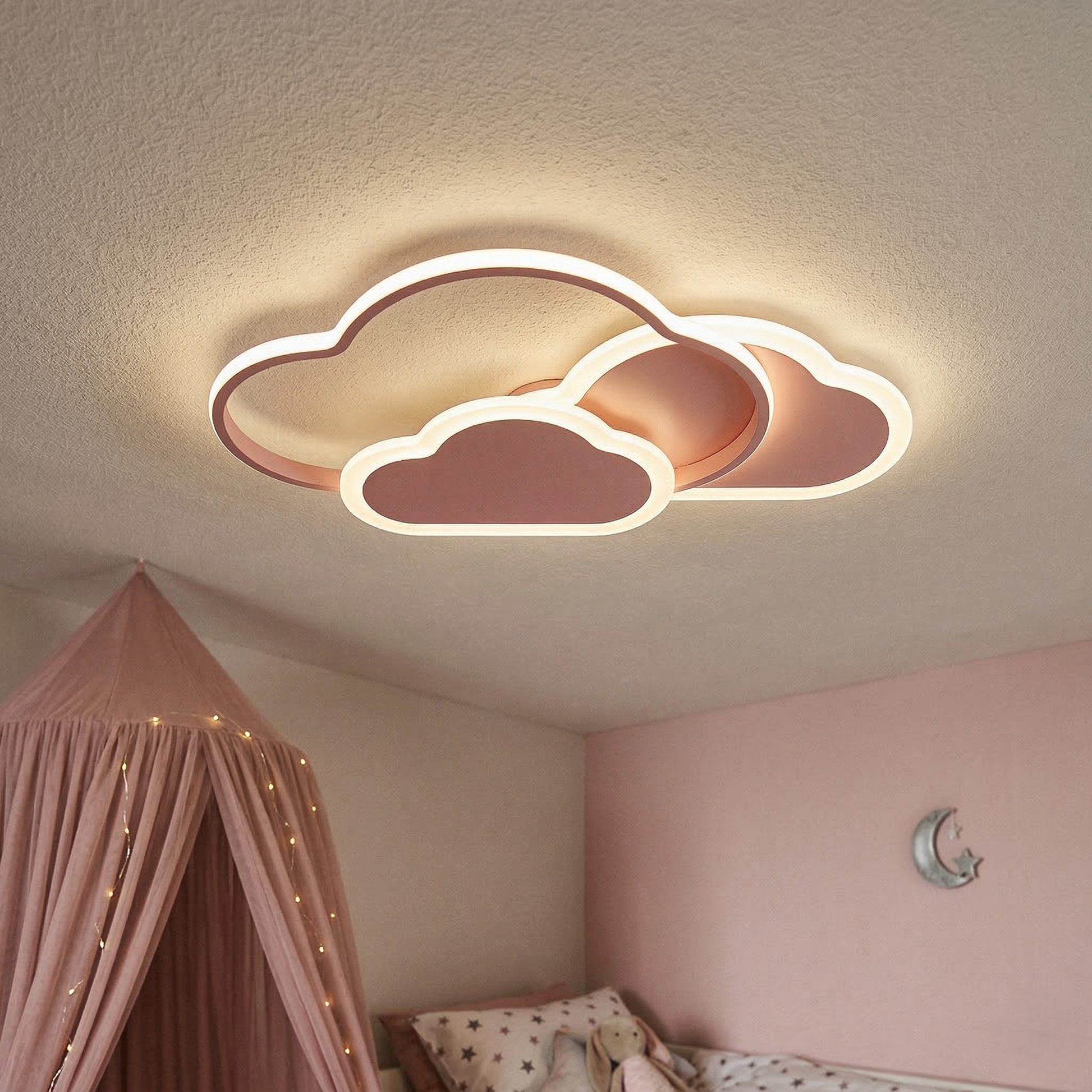 LED осветително тяло 86W NORISOR Pink с дистанционно, еквивалент 400W