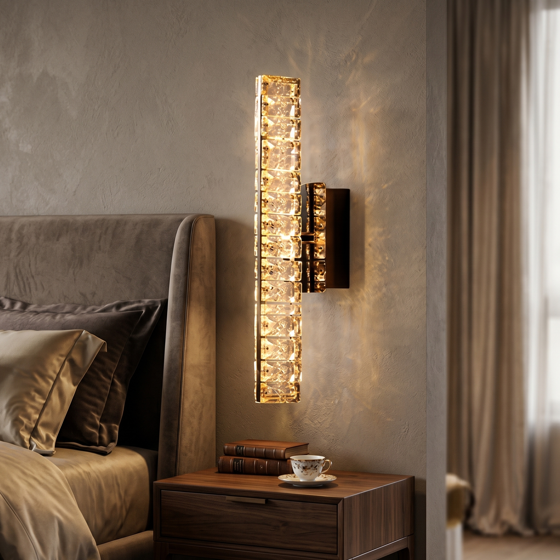LED аплик Crystal Gold Novelle Line