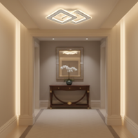 LED Аплик Square GRIDLINE Бял – Еквивалент 300W с дистанционно