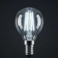 LED крушка E14 4W G45 прозрачна, филамент