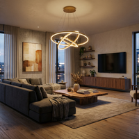 LED осветително тяло WONDERLAND Gold XXL с 3 сегмента – еквивалент 1000W
