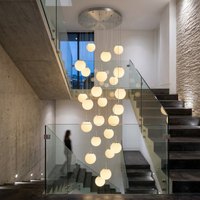 Осветително тяло Абажур Мат SILVER LUXURY STAIRCASE Gigant