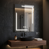 LED огледало 60x80cm с функция против замъгляване и Touch E38S