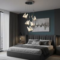 LED осветително тяло Luxury 5 Silver Butterflies