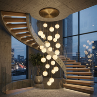 Осветително тяло Абажур Мат GOLD LUXURY STAIRCASE Gigant