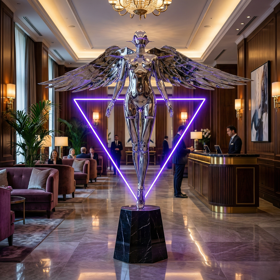 Декоративен луксозен лампион Angel of Light