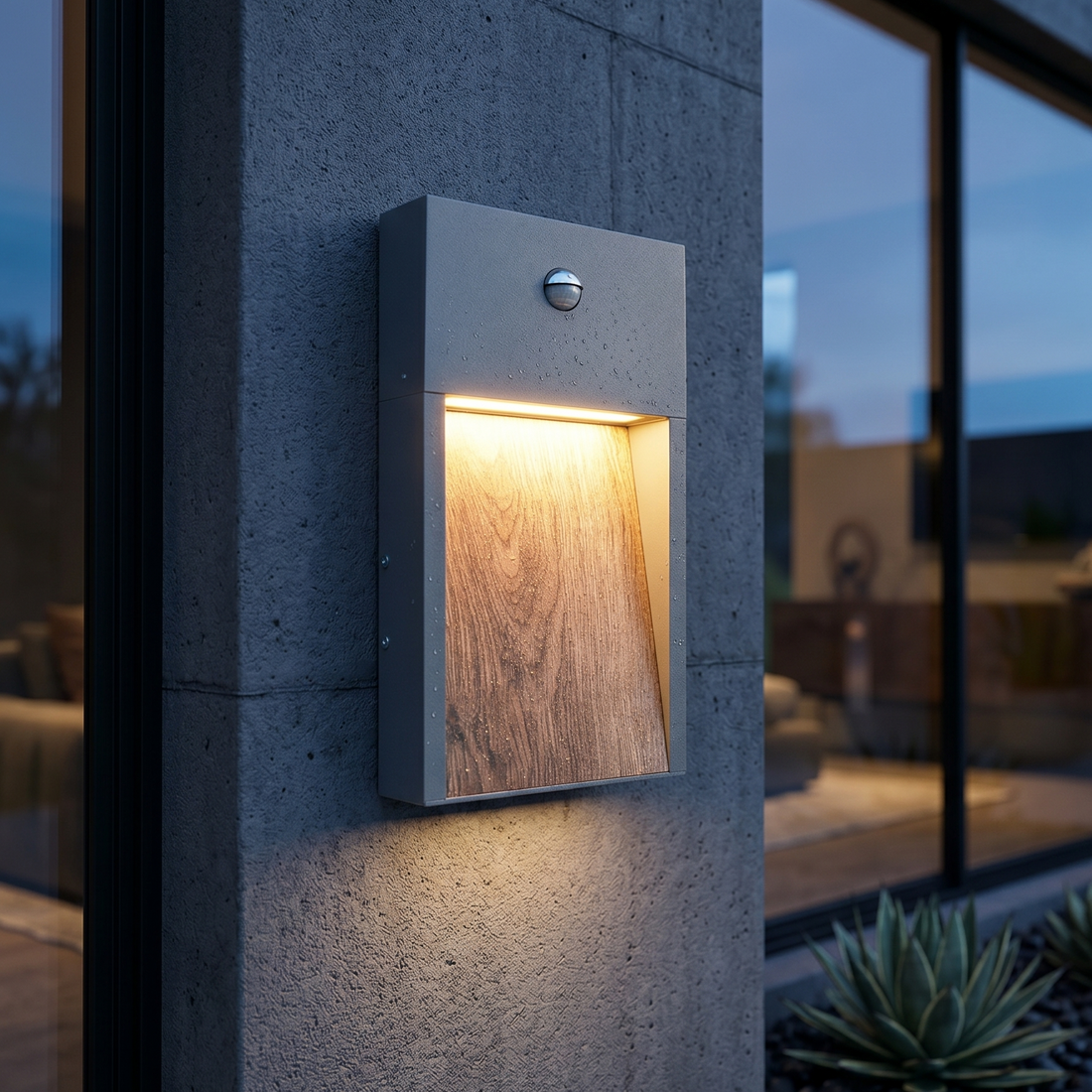 LED аплик за външен монтаж със сензор 11W SALMON