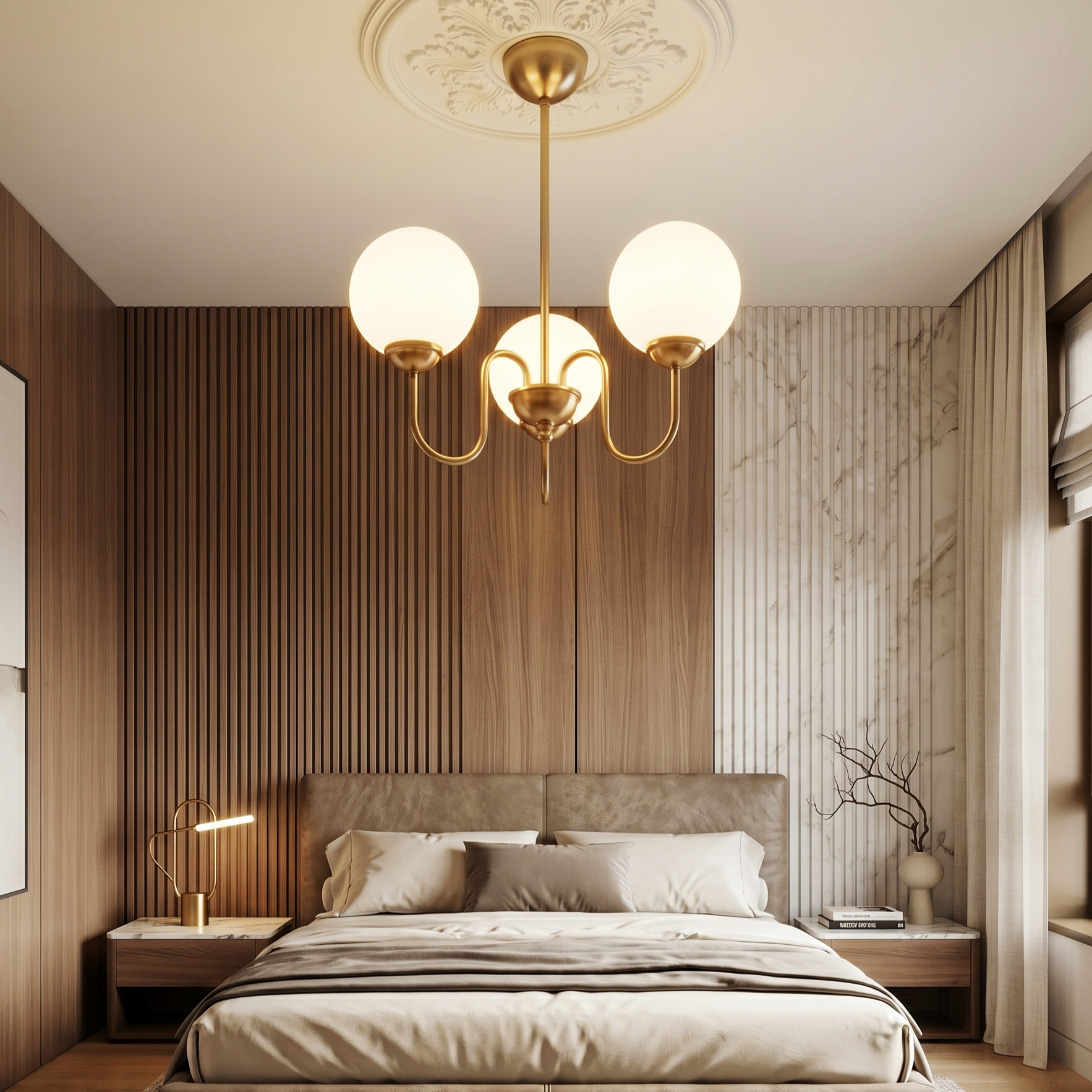 Осветително тяло Абажур MAT GOLD 3XE27 Classique Taste DX2411-3