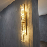 LED стенен аплик с кристали CIRQA Златист 50 cm