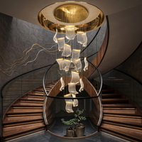 LED осветително тяло Luxury PAPER QUILL GOLD 18 елемента Еквивалент 350W Дистанционно