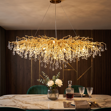 Полилей кристал LUXURY Golden Tears 140x50CM