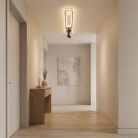 LED аплик със спотове 100 cm Бял + Черен – еквивалент 300W