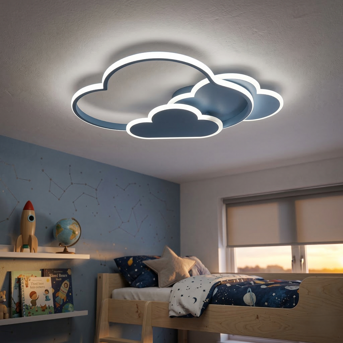 LED осветително тяло 86W NORISOR Blue с дистанционно, еквивалент 400W