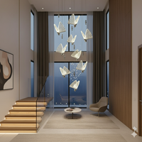 LED осветително тяло Luxury 9 Silver Butterflies